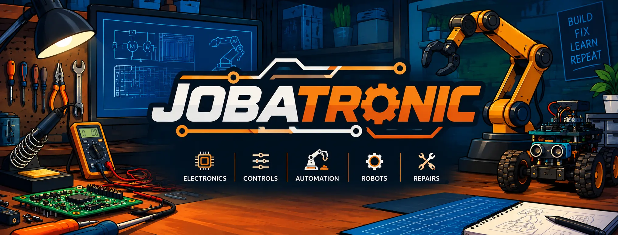 Jobatronic: electronics, controls, automation, robots and repairs